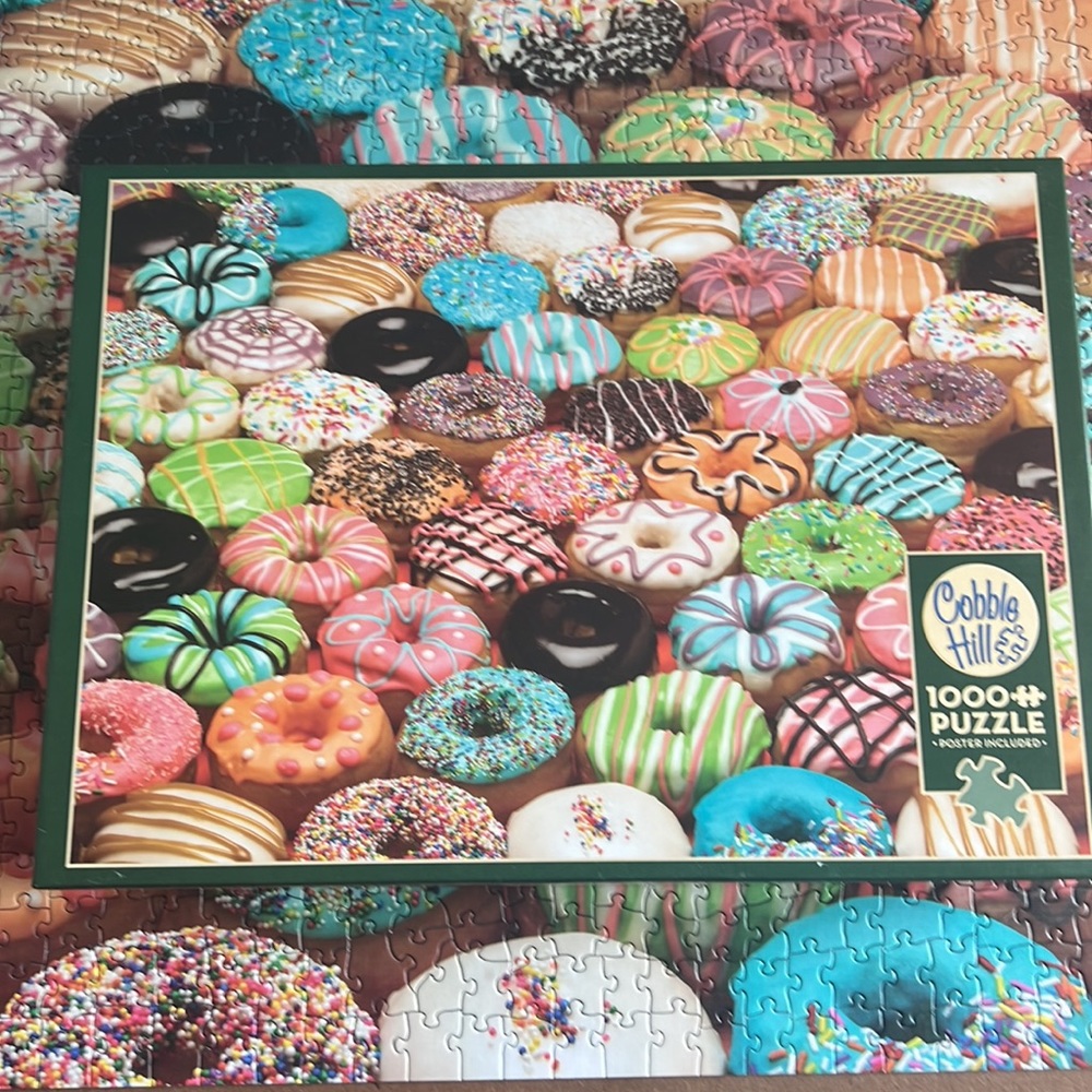 Cobble Hill 1000 piece doughnuts jigsaw puzzle